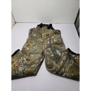 Walls Outdoor Goods Real Tree Camo Bibs Overalls Cargo Size Large Adjustable